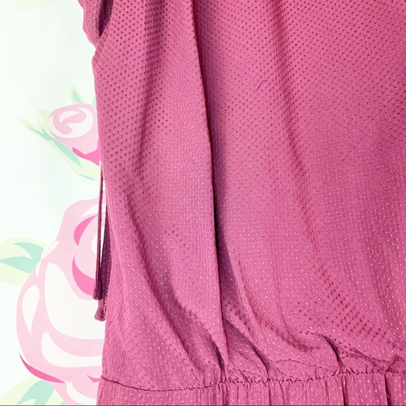 NEW Gal Meets Glam Luella Maroon Wine Burgundy Ruched Crop Jumpsuit 18 - Picture 11 of 11